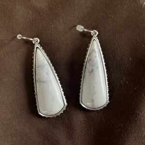 Silver dangle earrings